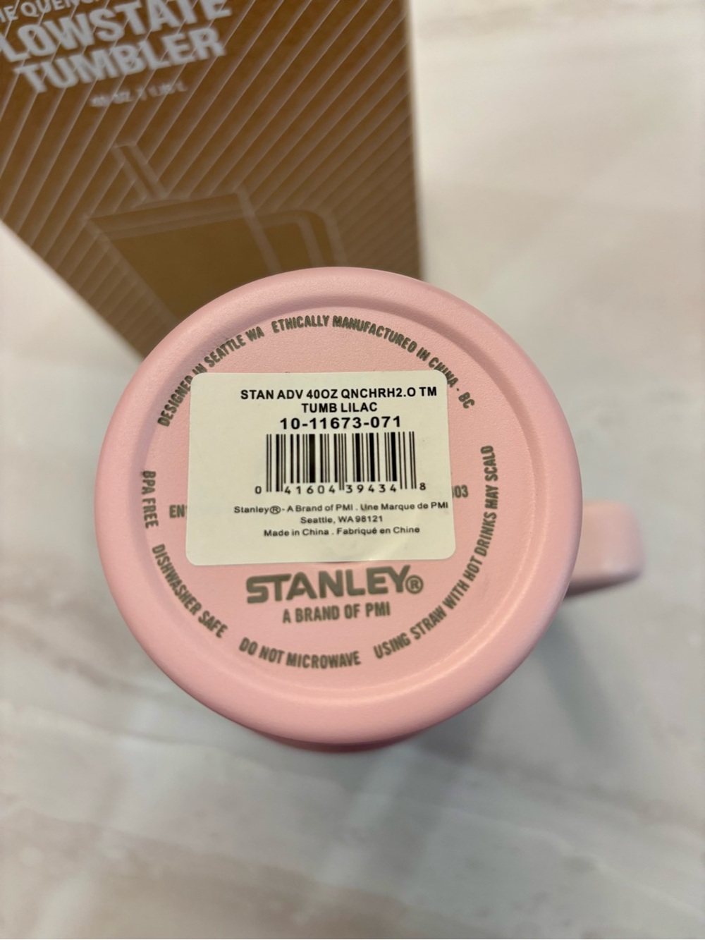 40 oz Stanley Quencher Flowstate Tumbler Light Pink - Picture 2 of 2